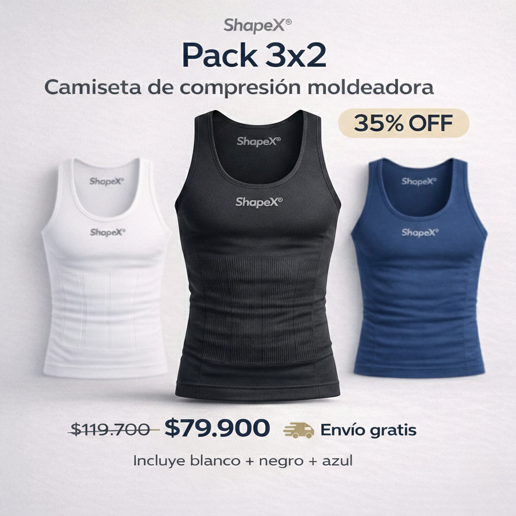 ShapeX - Musculosa de Compresi&oacute;n Moldeadora para Hombre